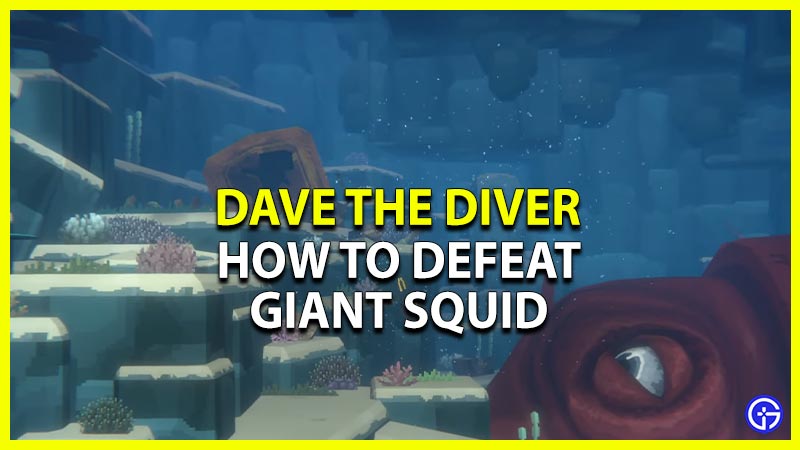 dave the diver defeat giant squid