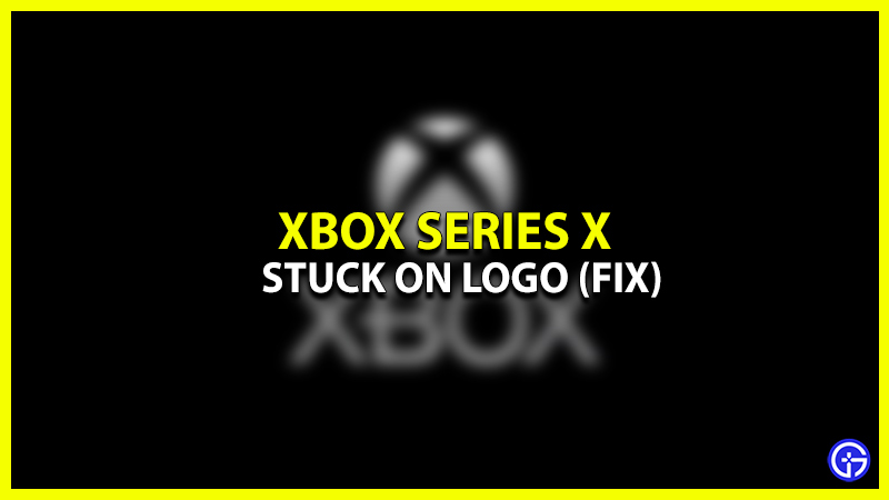 how to fix xbox series x stuck on logo