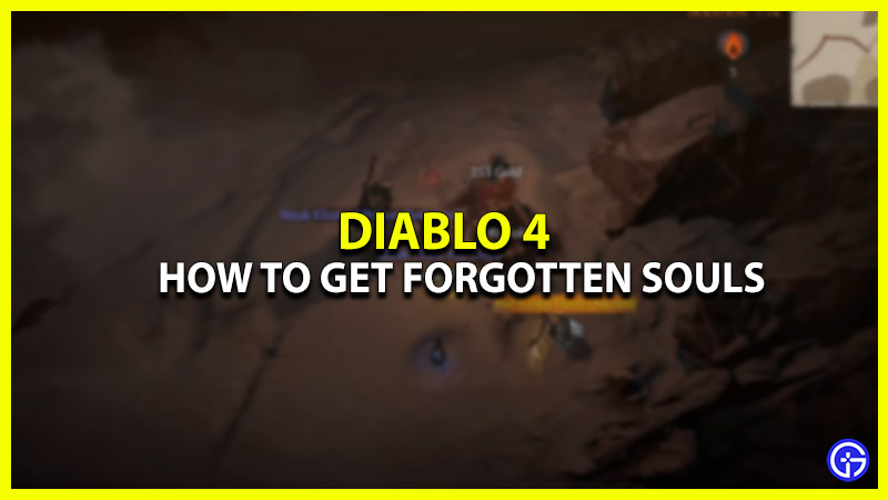 how to get forgotten souls in diablo 4