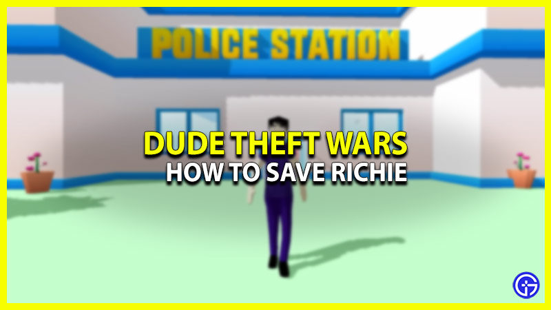 how to get richie out of jail in dude theft wars