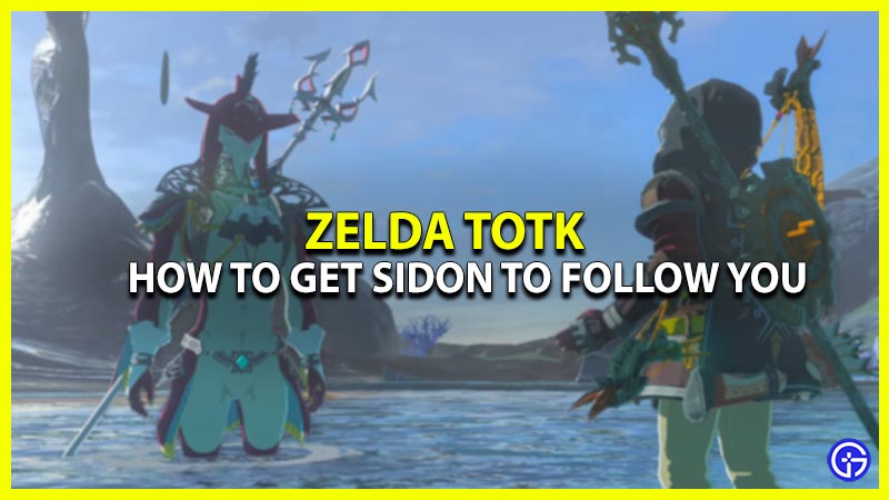 how to get sidon to follow you in totk