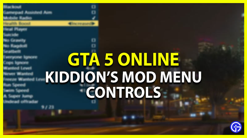 KIDDIONS MOD MENU GTA 5 ONLINE 2024