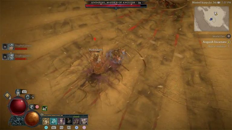 Diablo 4 How To Beat Andariel Tips Strategy Gamer Tweak   Lines Of Anguish Andariel Diablo 4 768x432 