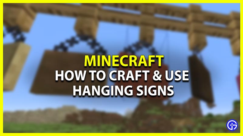 how to make hanging signs in minecraft 1.20