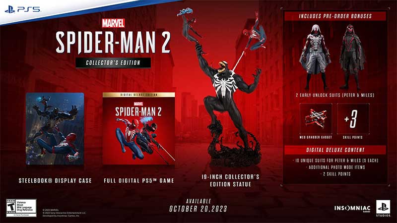 pre-order bonuses collector's edition spider-man 2 