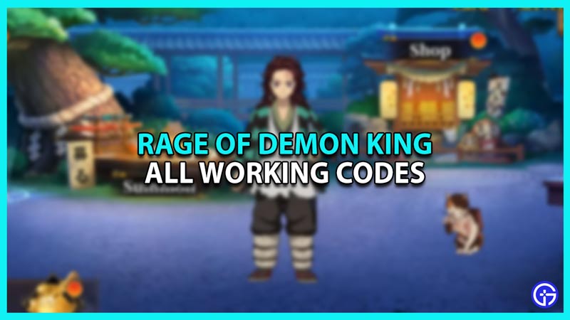 All Rage of Demon King Redeem Codes