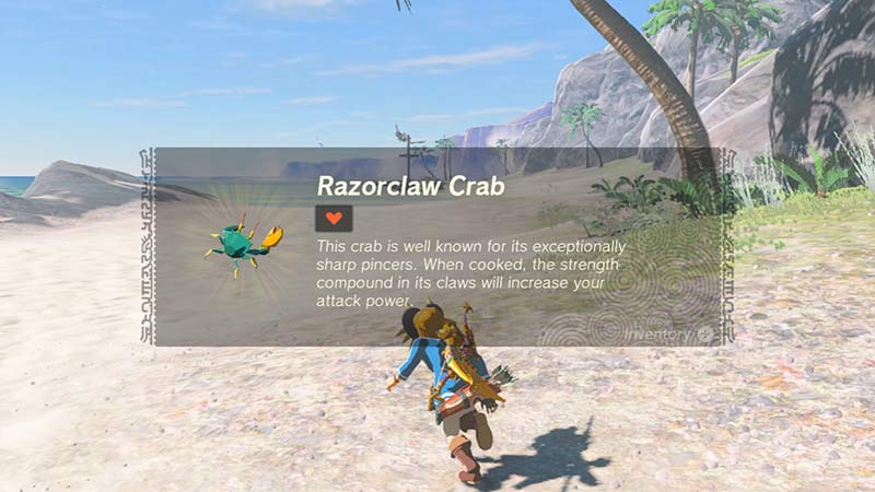 razorclaw crabs location tears of the kingdom