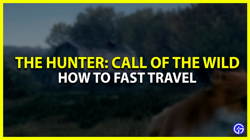 how to use fast travel in the hunter call of the wild