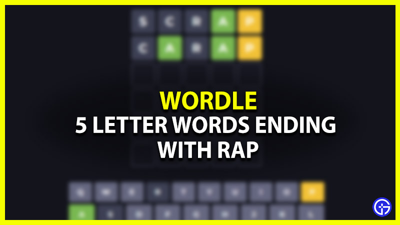 7 Letter Words Beginning With Rap