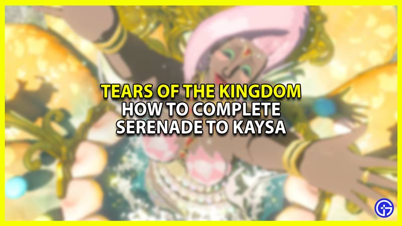 How to Complete Serenade to Kaysa quest in Zelda Tears of the Kingdom (TOTK)