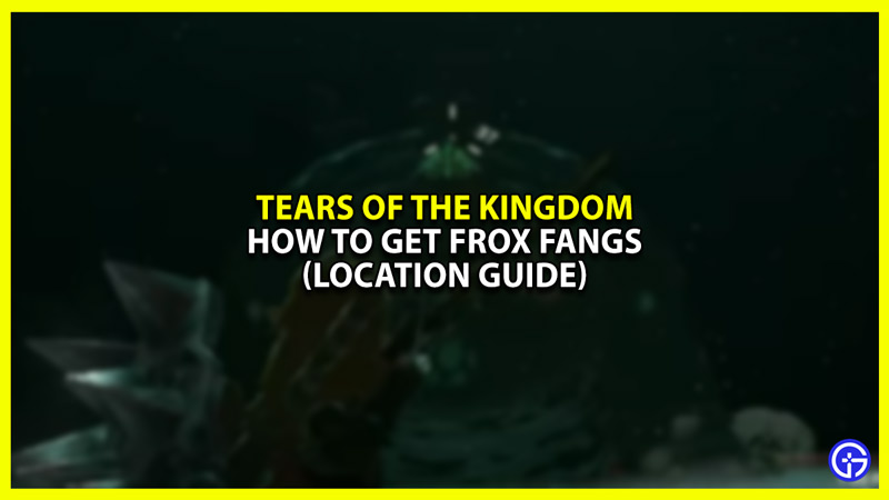 Where to Get Frox Fangs in Zelda Tears of the Kingdom (TOTK)