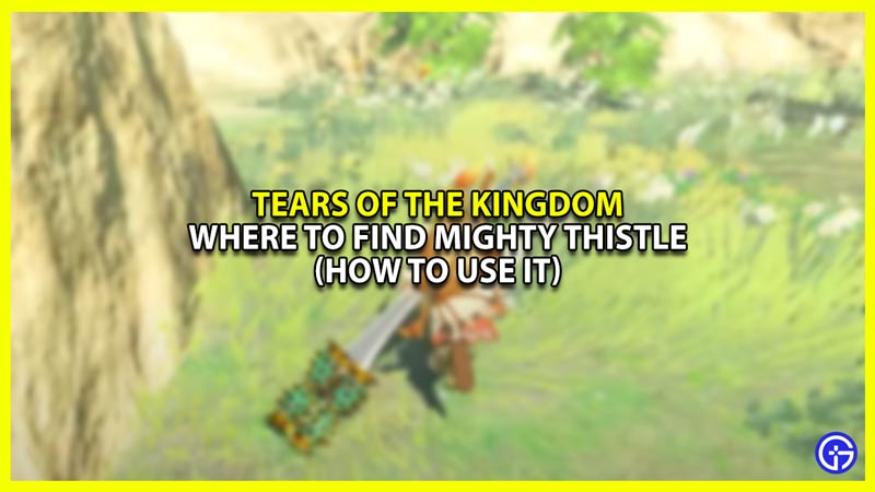 Where to find Mighty Thistle in Zelda Tears of the Kingdom (TOTK)
