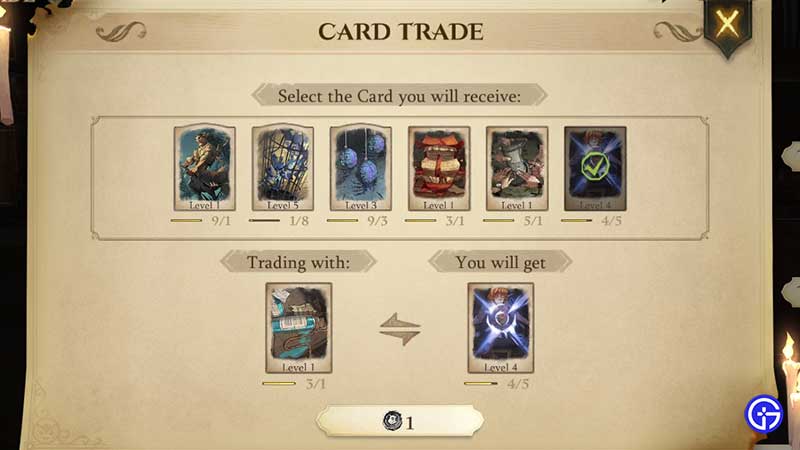 Trade Cards In HP 