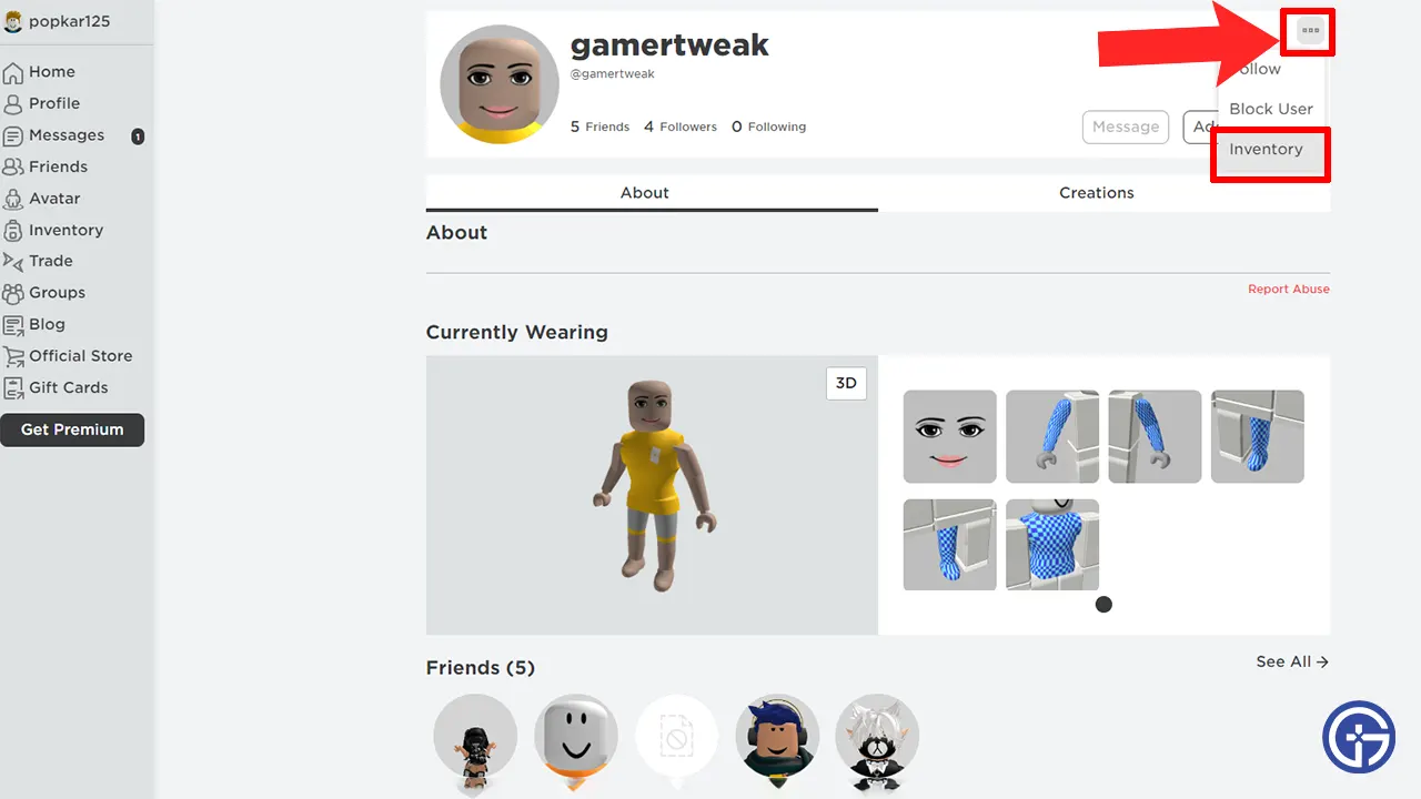  How To See Hidden Inventory On Roblox friends 