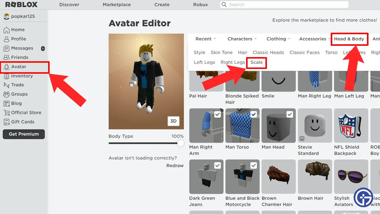 How To Switch to R15 Avatar In Roblox enable toggle option