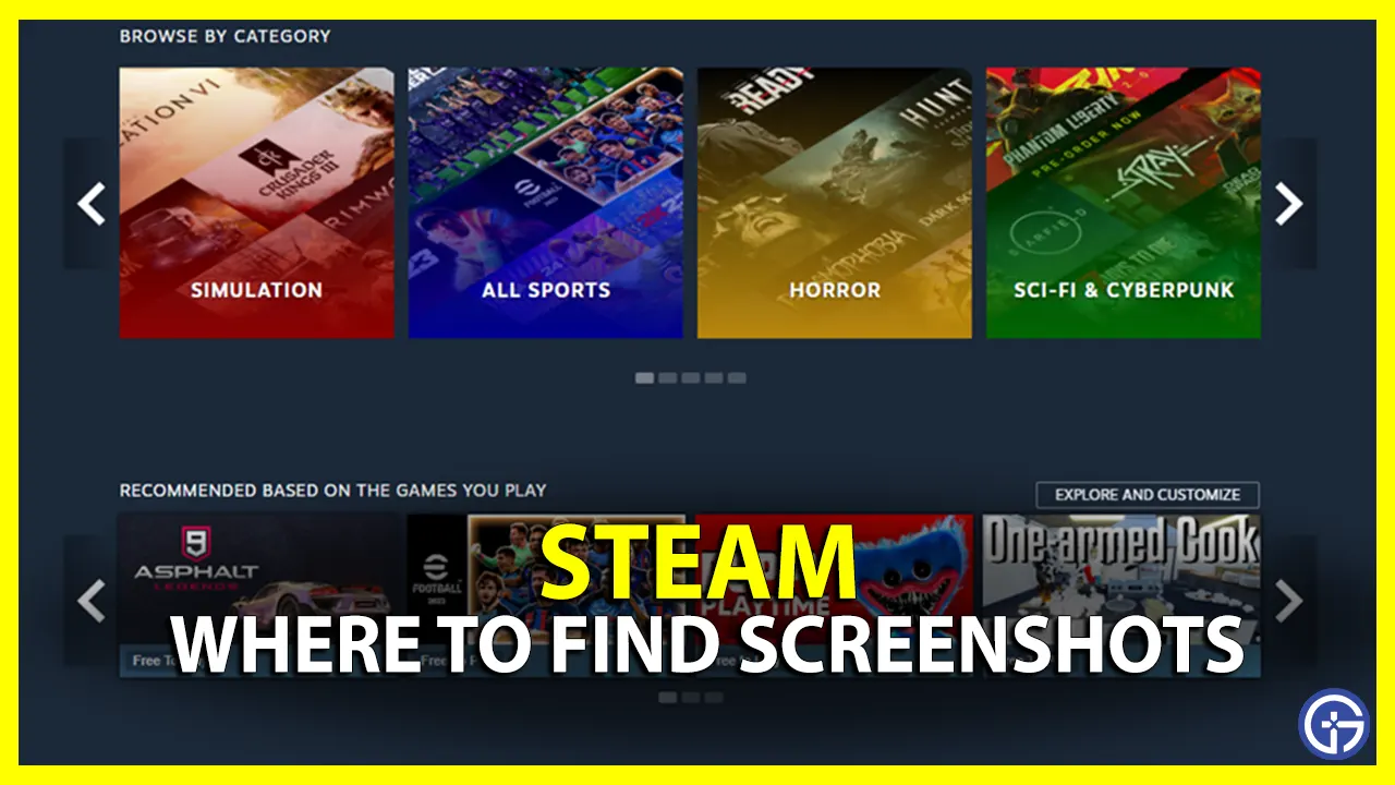 Steam Screenshots Folder Location