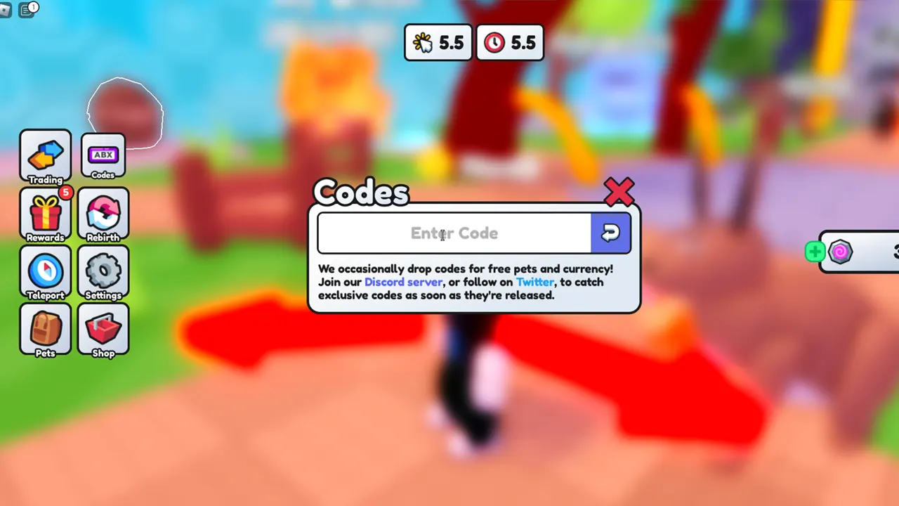 How to Redeem Codes in Titan Pet Simulator