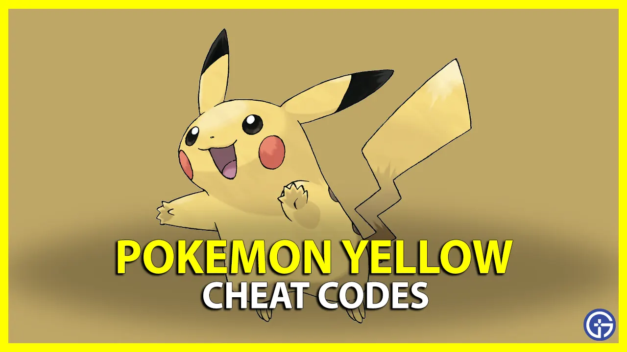 Pokemon Yellow Cheat Codes