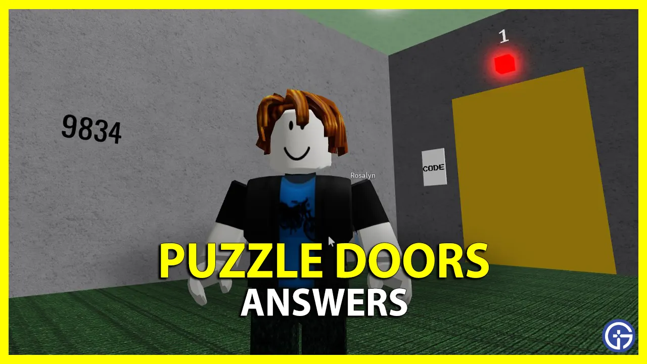 Roblox Puzzle Doors all Levels Answers from 1 to 86