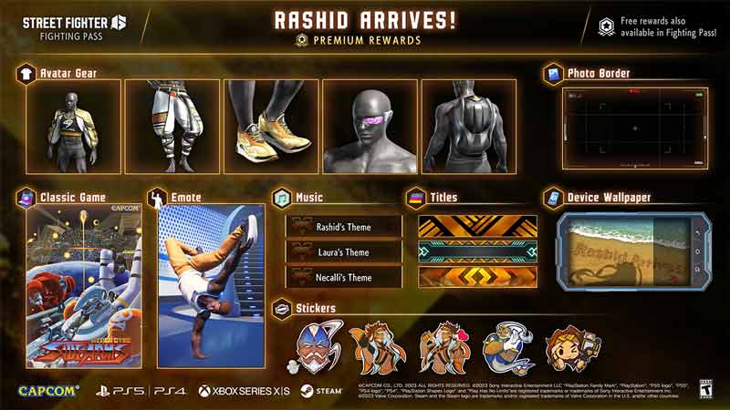 Street Fighter 6 Rashid Battle Pass explained