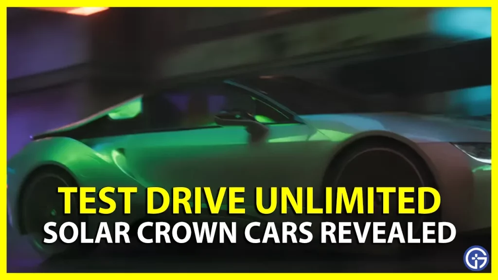 Test Drive Unlimited Solar Crown Cars List