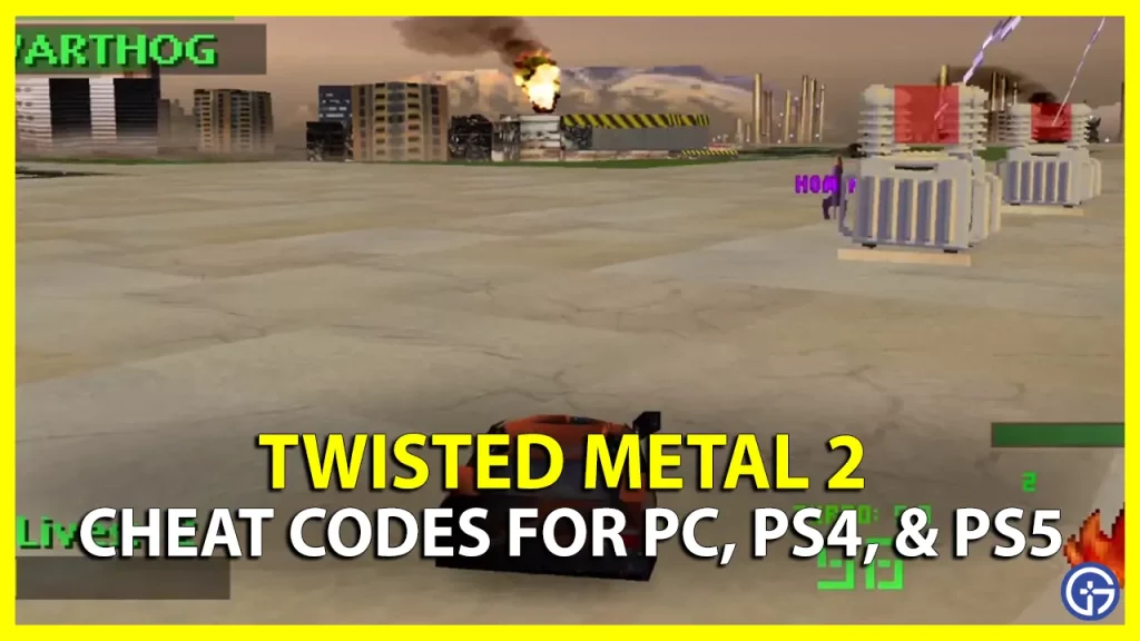 Twisted Metal 2 Cheats