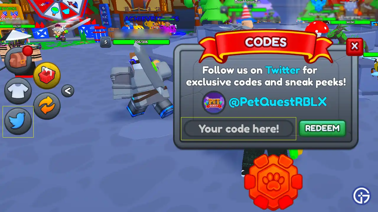 pet quest rpg codes