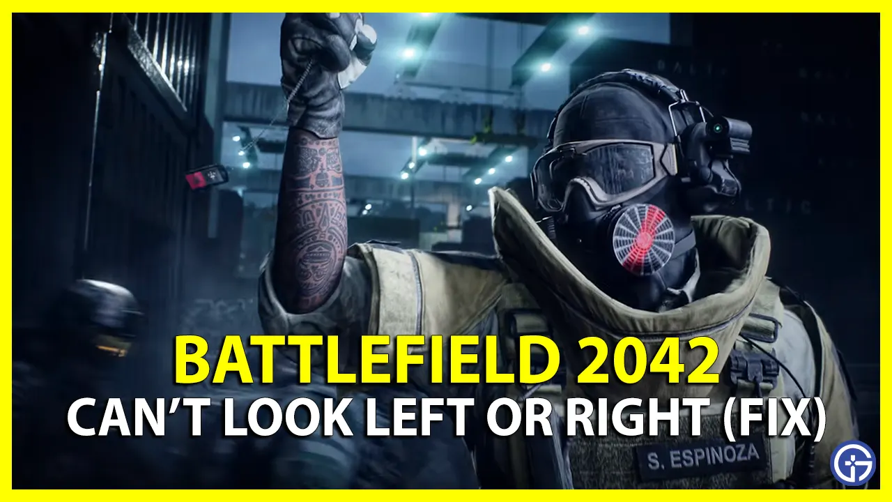 how to fix battlefield 2042 can't look left or right issue