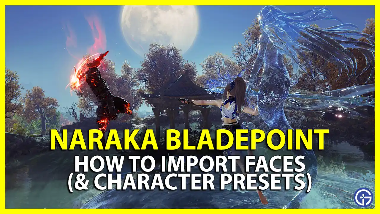 naraka bladepoint import faces character presets