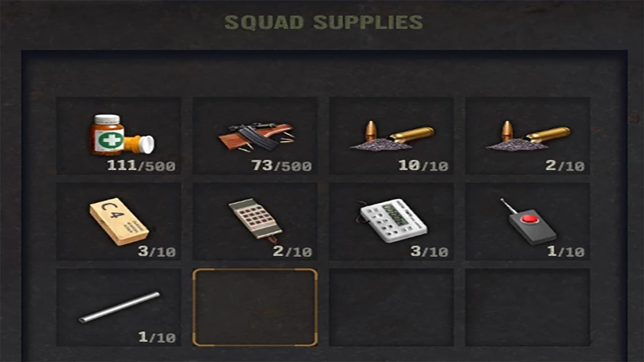 crafting items to squad bag mod 