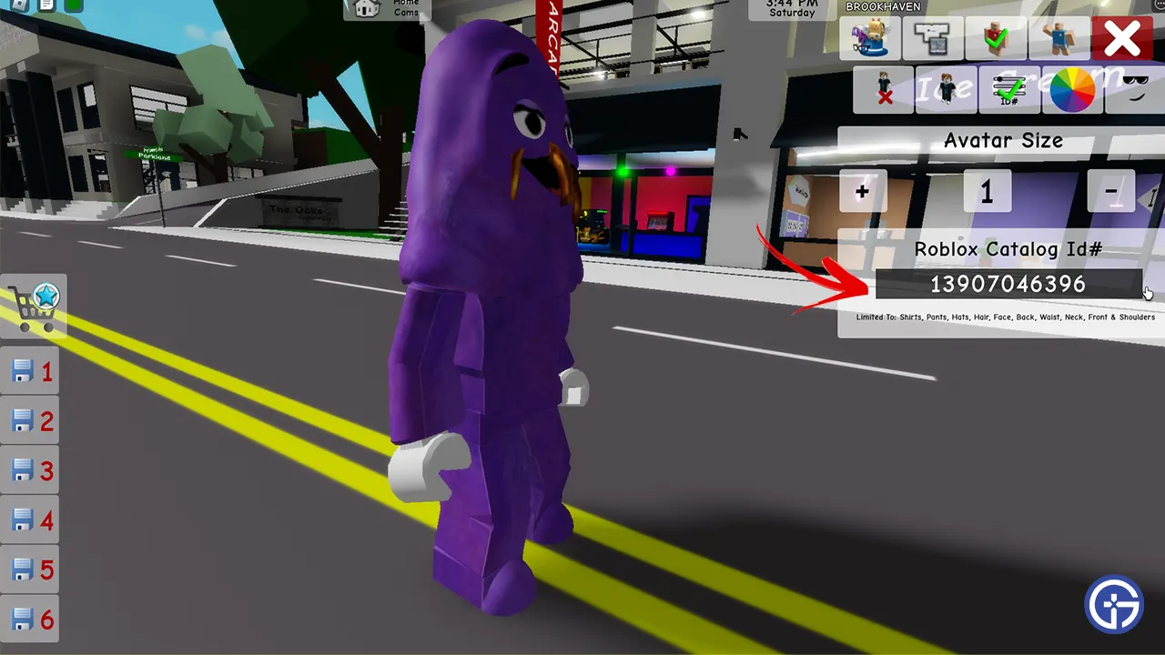 how to create grimace character in roblox