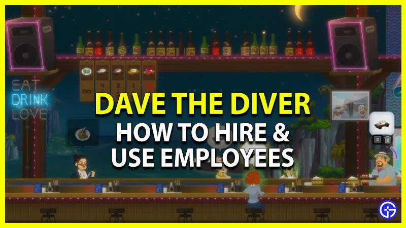 dave the diver hire and use employees staff