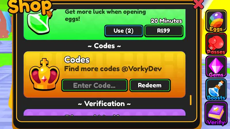 redeem super punch simulator codes