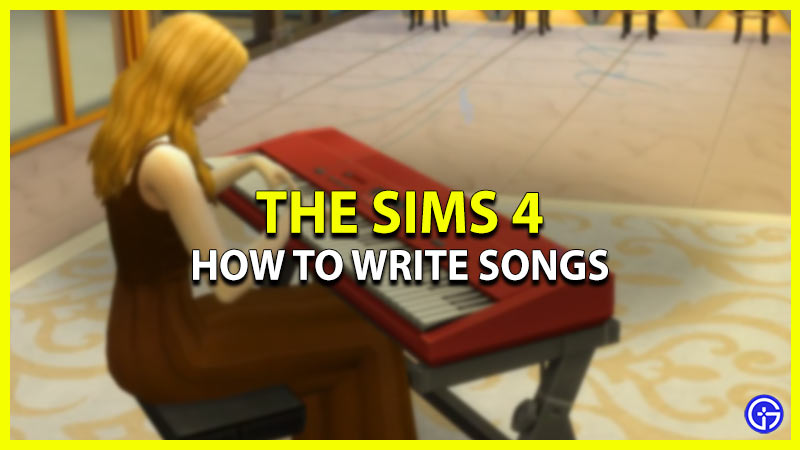 sims 4 how to write songs