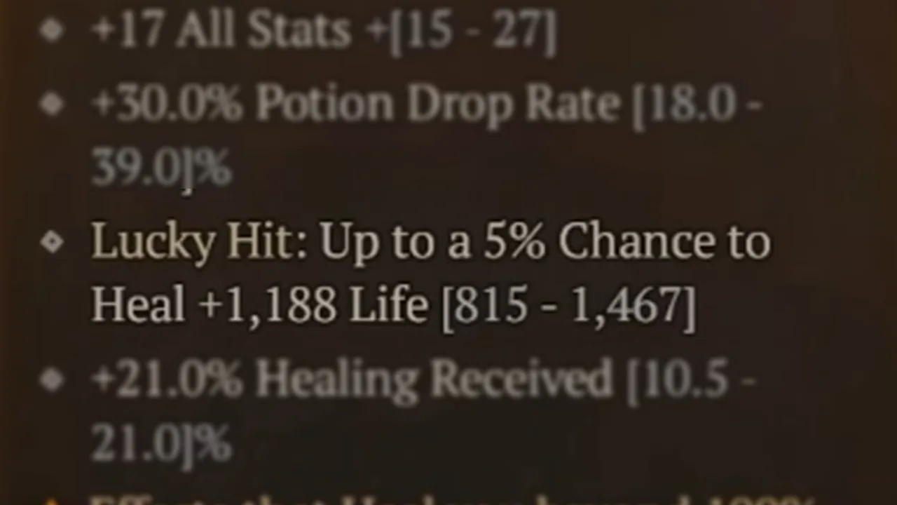 what does lucky hit chance do diablo 4 