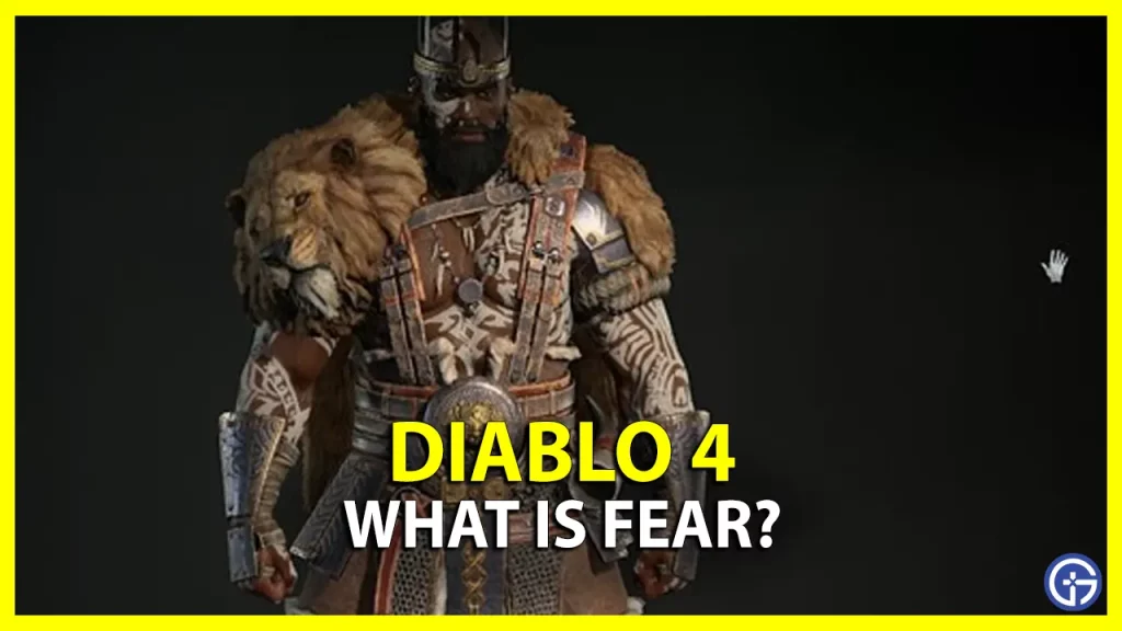 what is fear status effect debuff diablo 4