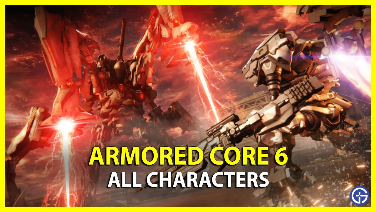 All Characters List & English Voice Cast in Armored Core 6