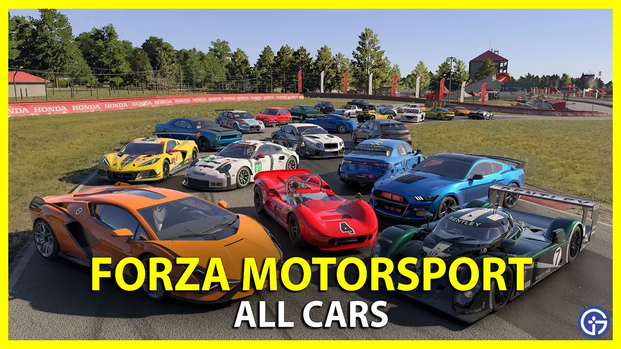 Forza Motorsport All Cars List