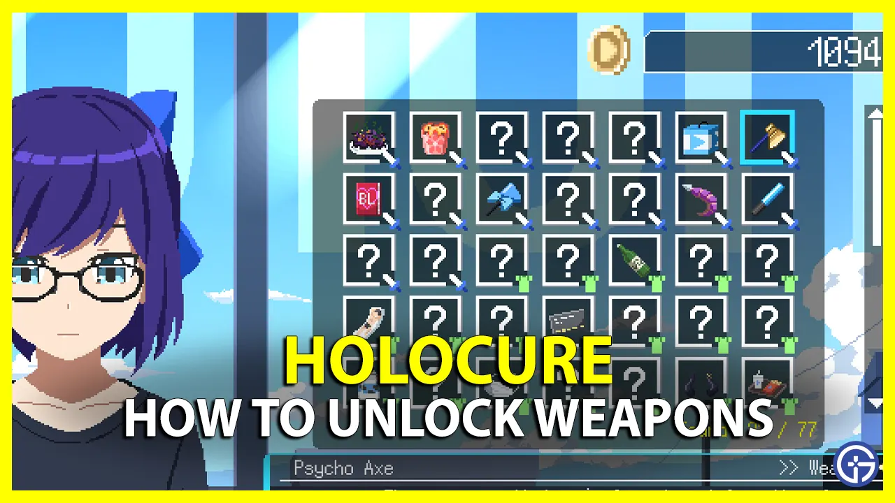 HoloCure unlock & upgrade weapons