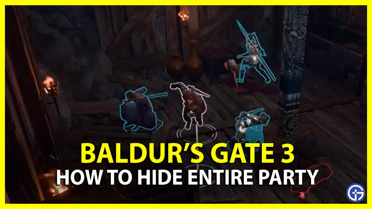 How To Hide Entire Party In Baldur's Gate (BG3)