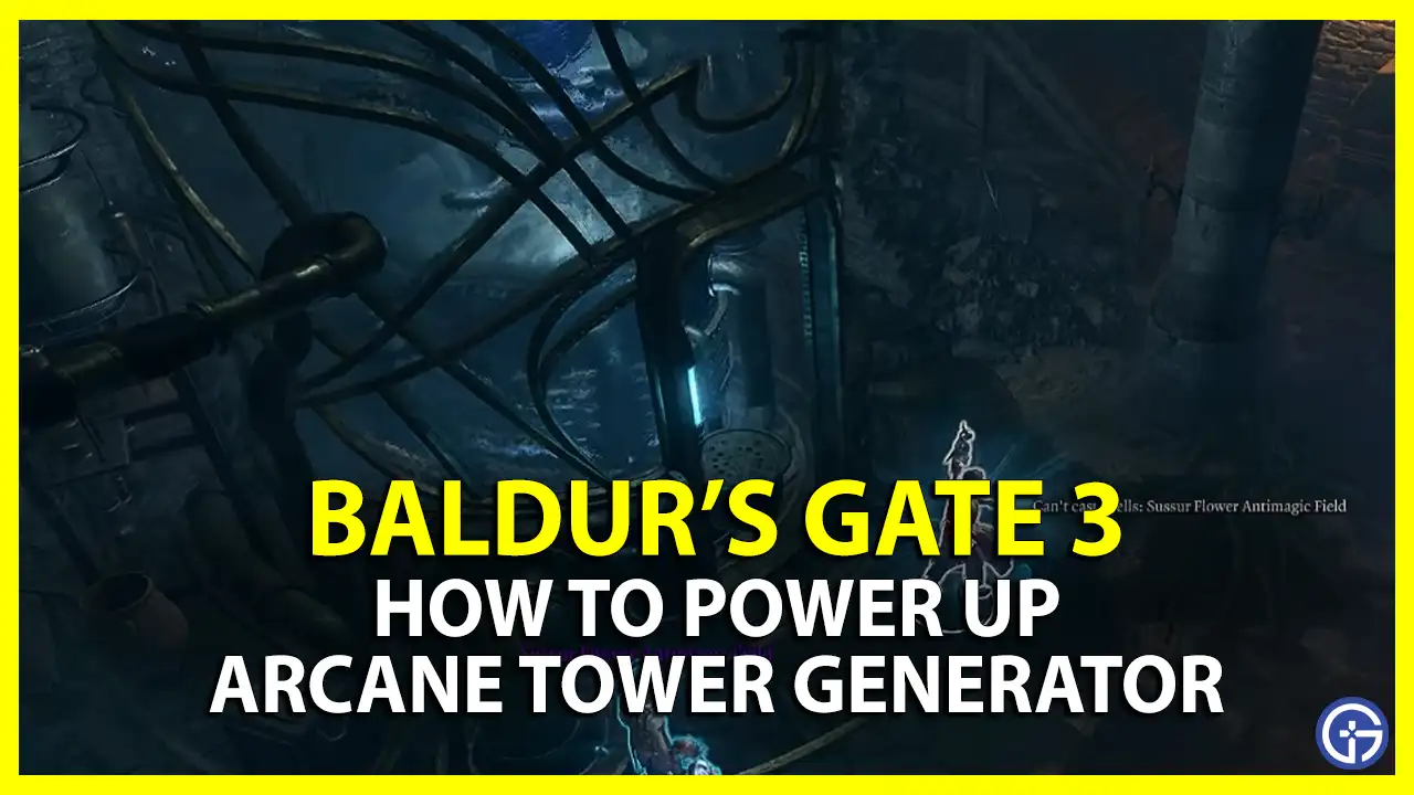 How To Power Up Arcane Tower Generator In BG3 (Activate Elevator)