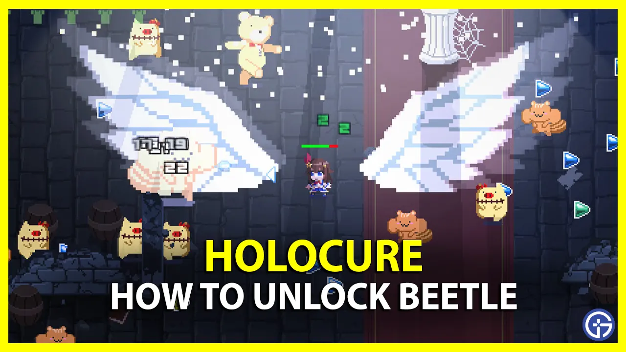 How To Unlock Beetle In Holocure requirements effects level upgrades