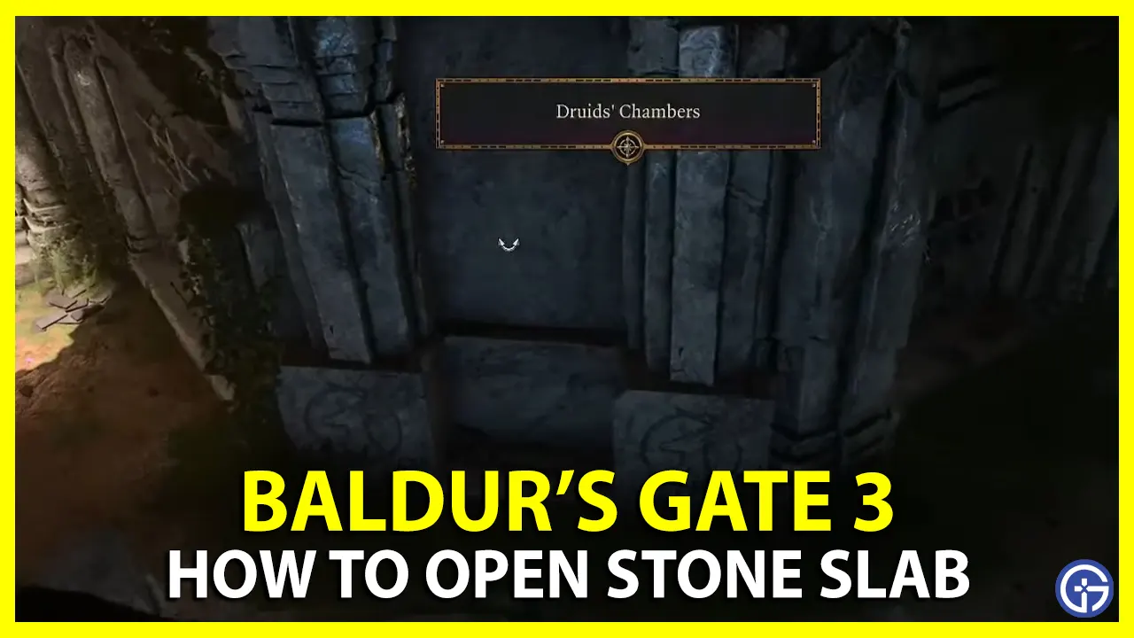 How to Open Stone Slab in BG3
