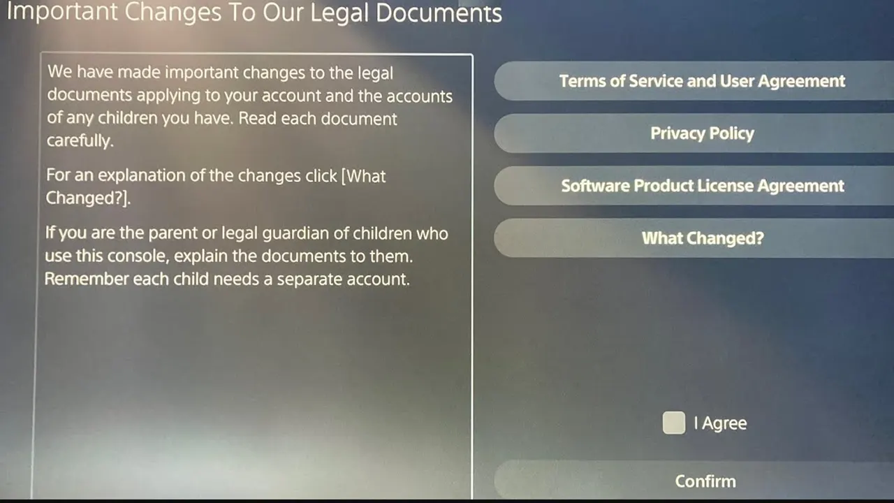 PS5 Important Changes To Your Legal Documents (Fix)