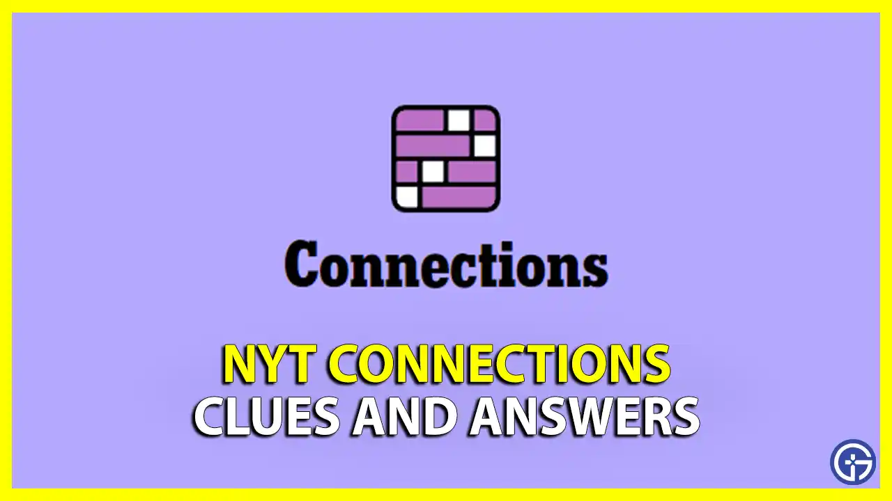 NYT Connections Answers Today