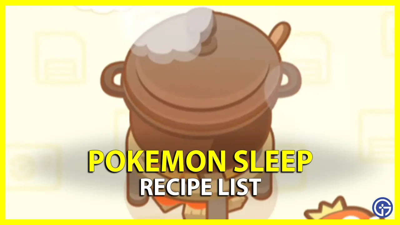 Pokemon Sleep Recipe List Dish