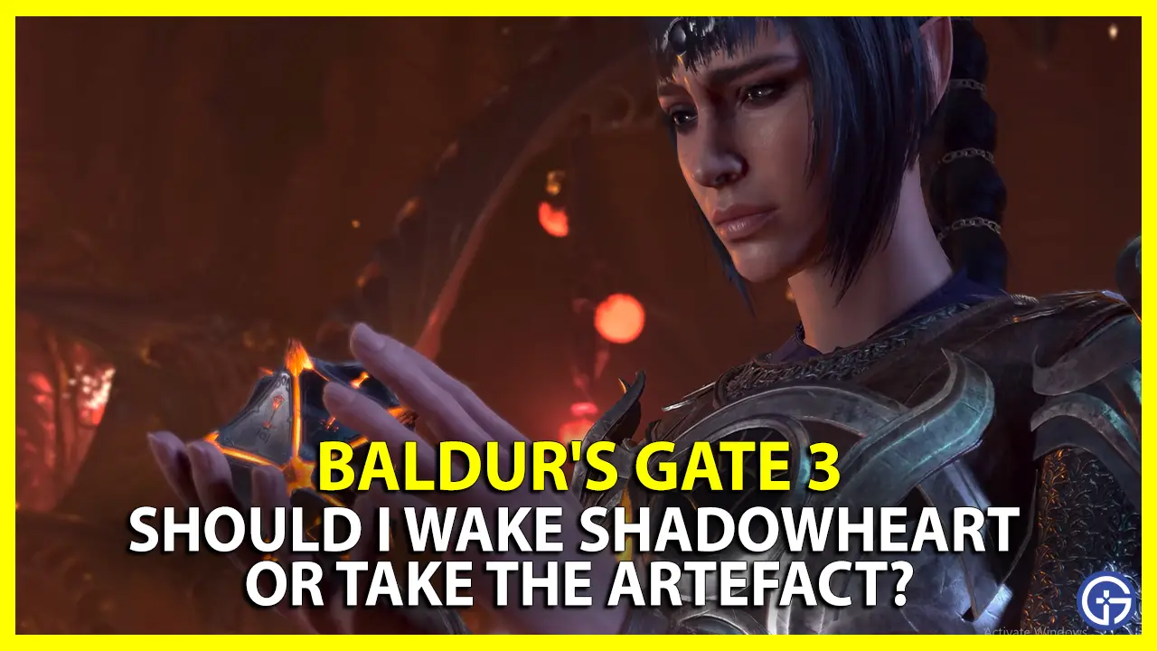 Should I Wake Shadowheart or Take the Artefact in BG3 what to do grab the box artifact mysterious baldur's gate 3