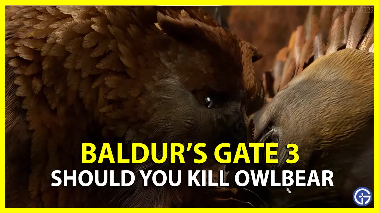 Kill or Leave Owlbear in Baldur's Gate 3