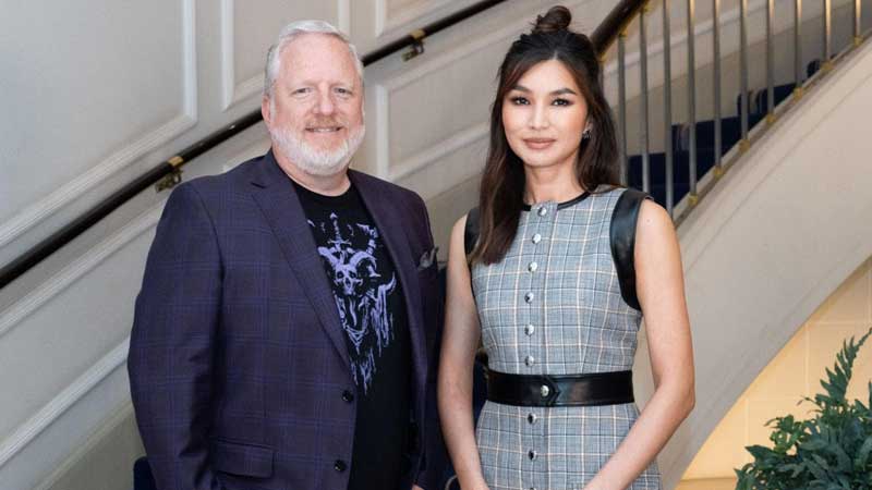 General manager Rod Fergusson & Actress and Producer Gemma Chan