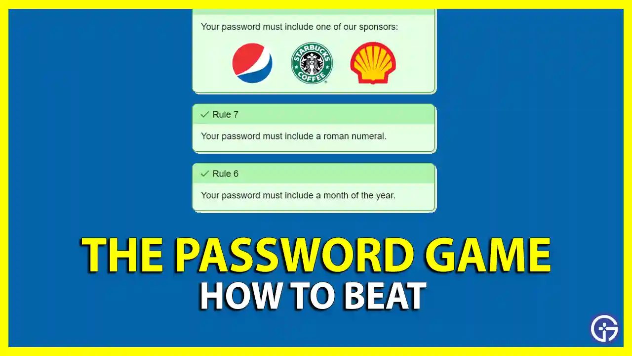 how to beat the password game tips